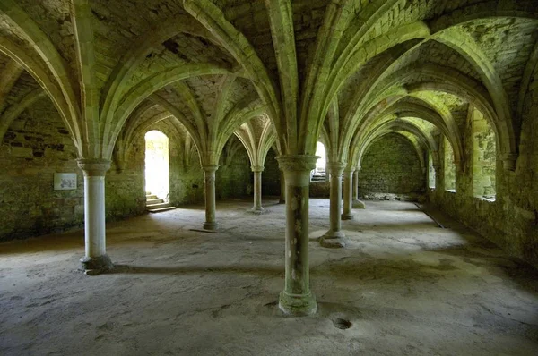 Columns Battle Abbey Está Cidade Battle Perto Hastings 1066 East — Fotografia de Stock