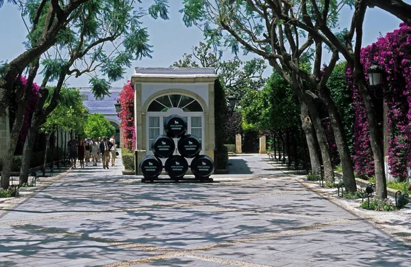 雪莉酒窖奥斯本在 圣马拉德拉鲁兹安达卢西亚 Cdiz 西班牙 — 图库照片