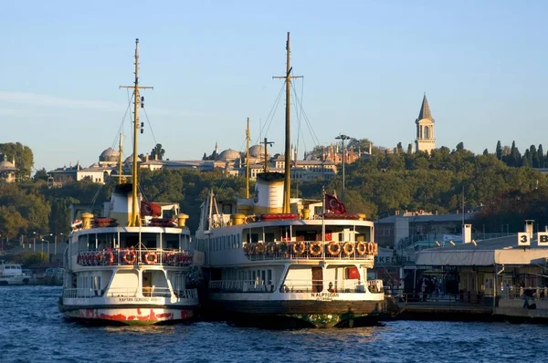Traghetti Istanbul Turchia Corno Oro — Foto Stock