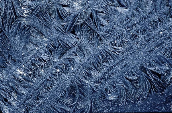 Ice Crystals Background Frozen Pattern — Stock Photo, Image