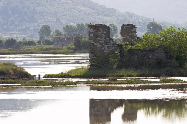 Салін Secovlje Узбережжі Адріатичного Моря Словенія — стокове фото