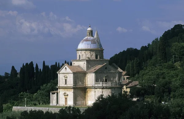 Iglesia Madonna San Biagio Montepulciano Toscana Italia —  Fotos de Stock