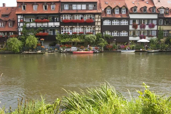 Little Venice River Regnitz Bamberg Franconia Alemanha — Fotografia de Stock