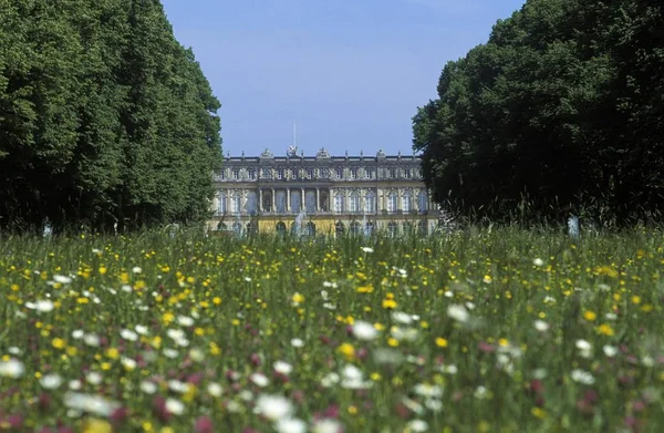 Herrenchiemsee Palace Sjön Chiemsee Oberbayern Tyskland — Stockfoto