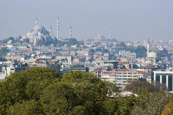 Istanbul Truthahn Topkapi Palast Vom Goldenen Baldachin Zur Altstadt Mit — Stockfoto