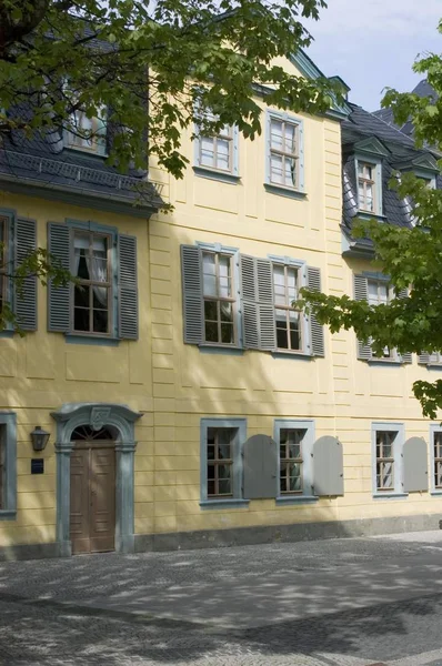 Дом Немецкого Поэта Фридриха Шиллера Веймарской Тюрингии — стоковое фото