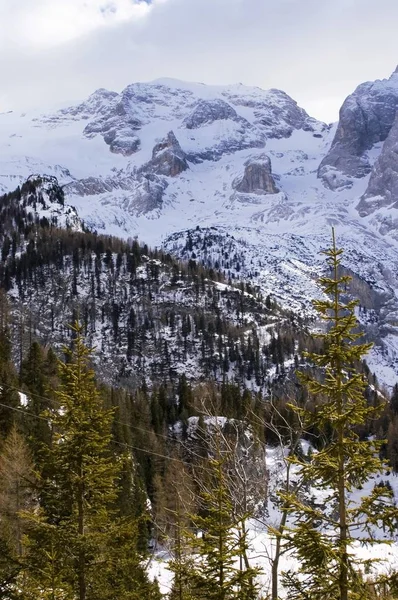 Vom Fedaia Pass Trentino Italien Valle Fassa Zum Marmolada Berg — Stockfoto