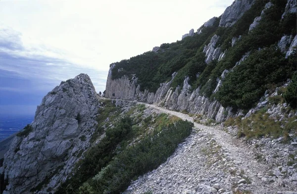 Góry Monte Baldo Punta Sascaga Veneto Włochy — Zdjęcie stockowe