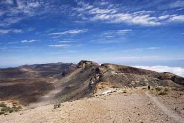 National park Canadas del Teide, view from Guajara mountain, Tenerife Canary Islands Spain clipart