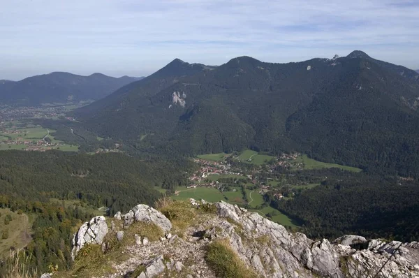 Leonhardstein Perto Kreuth Sul Lago Tegernsee Tegernsee Baviera Alemanha Pico — Fotografia de Stock