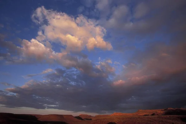 Vroege Ochtend Bekijken Met Lucht Wolken — Stockfoto