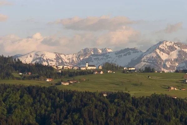 Görünümünü Sulzberg Avusturya Allgu Almanya — Stok fotoğraf