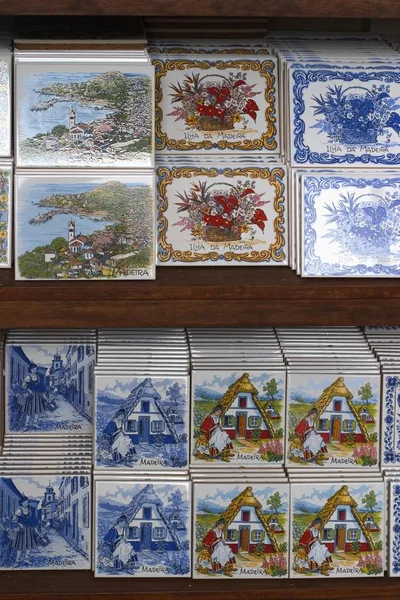 View Painted Tiles Madeira — Stock Photo, Image