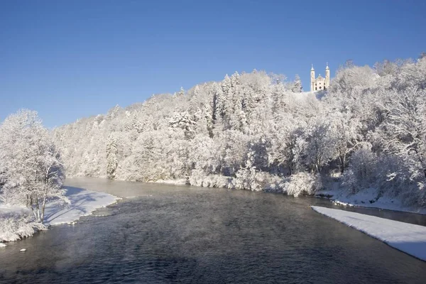 Rio Isar Bad Toelz Alta Baviera Alemanha — Fotografia de Stock