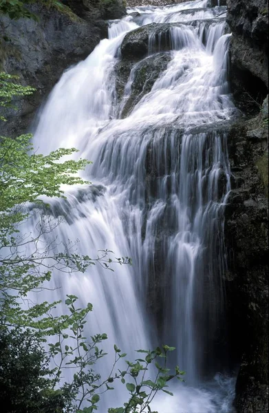 Vízesés Rio Arazas Ordesa Nationalpark Pyrénées Spanyolország Aragon — Stock Fotó