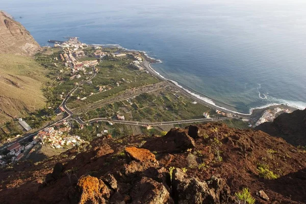 Calera Och Vueltas Valle Gran Rey Gomera — Stockfoto