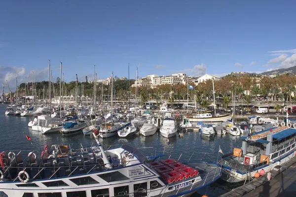 Weergave Van Jachthaven Van Funchal Madeira — Stockfoto