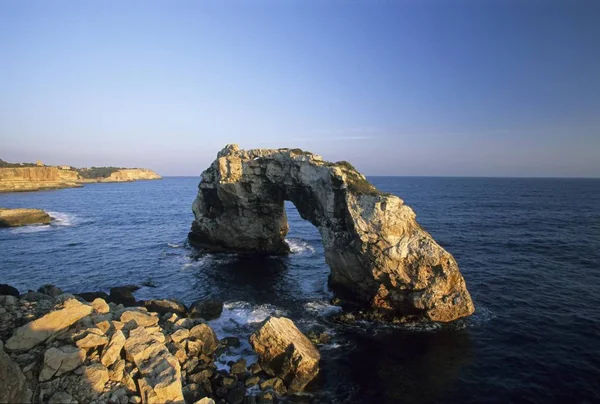 Arco Roccia Pontas Cala Santanyi Maiorca — Foto Stock