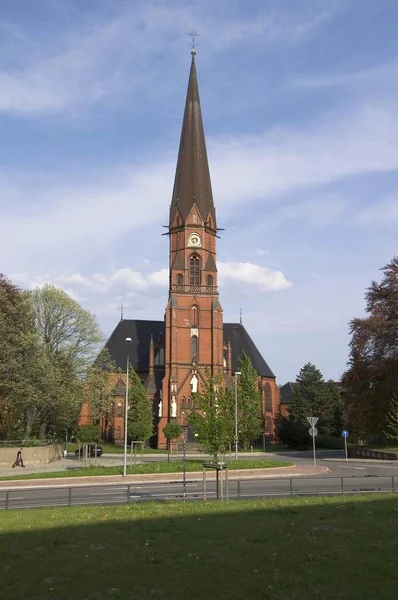 Hainichen Saxonia ドイツ プロテスタント教会 Tirnitatis Gotthilf Ludwig Mckel の計画の後の 1899 — ストック写真