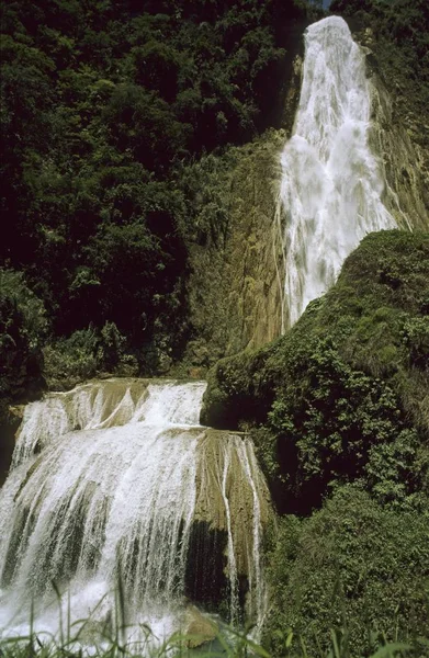 Cascade Mesilla Près Comitn Chiapas Mexique — Photo