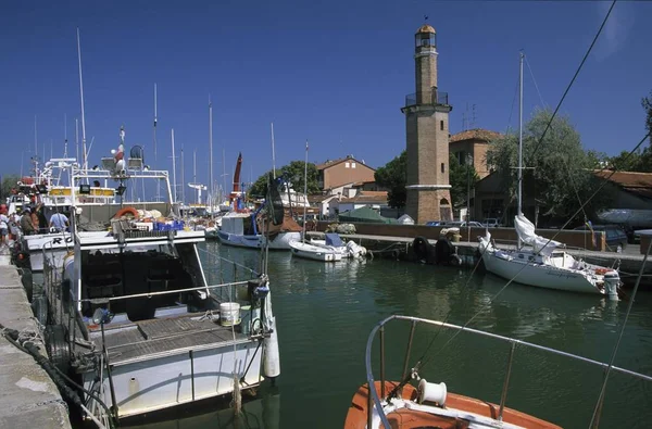 Pobřeží Jaderského Moře Emilia Romagna Cervia Maják San Michele — Stock fotografie