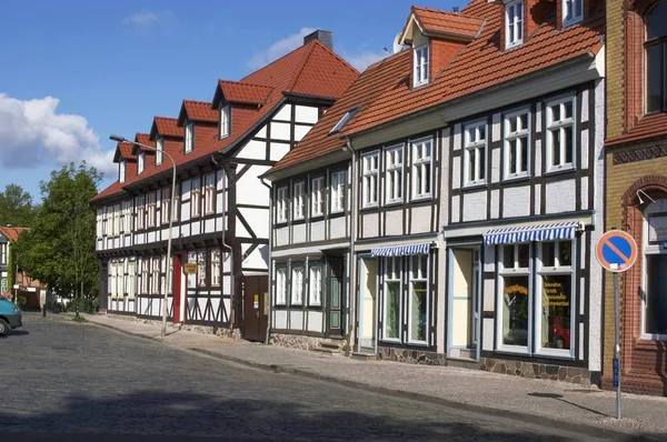 Salzwedel Sachsen Anhalt Tyskland Hansehof — Stockfoto