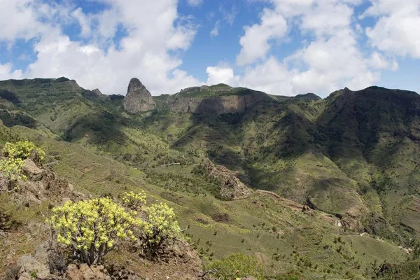 Barranco Bechijigua Roque Agando Gomera — Photo