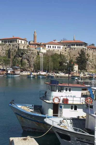 Αττάλεια Στη Νότια Ακτή Της Τουρκίας Λιμάνι Ιστορικό Κέντρο Της — Φωτογραφία Αρχείου