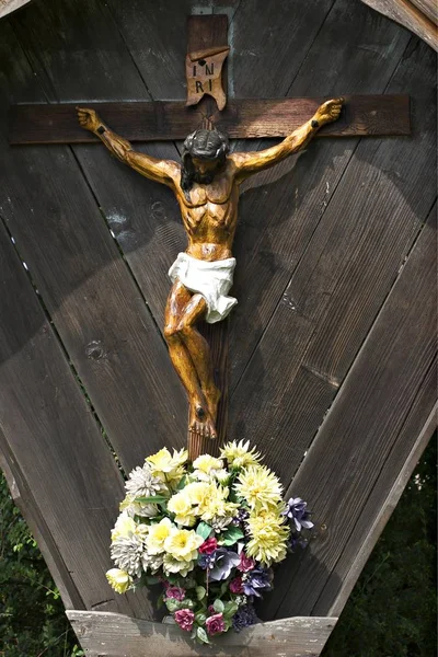 Crucifijo Emmersdorf Baja Gailtal Carintia Austria —  Fotos de Stock