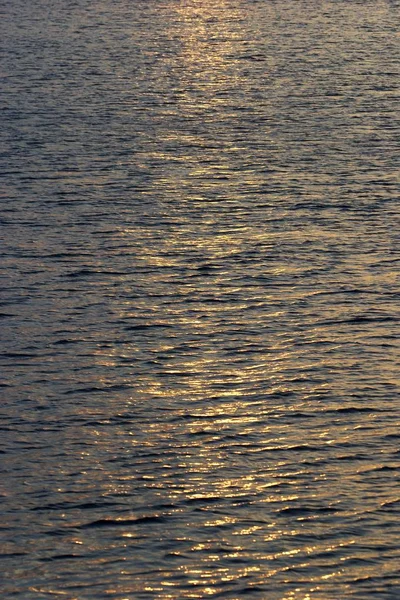 Fale Morzu Godzinach Wieczornych — Zdjęcie stockowe