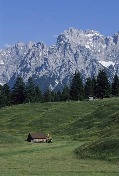 Meadow Klais Montañas Wetterstein Alta Baviera Alemania — Foto de Stock