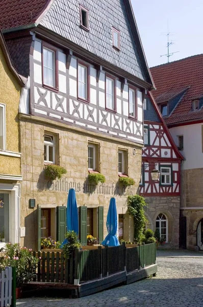 Kronach Horní Frankonia Bavorsko Německo Lucas Cranach Street Rámec Dům — Stock fotografie