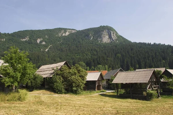 Hay Czasopism Pobliżu Bohinj Słowenia — Zdjęcie stockowe