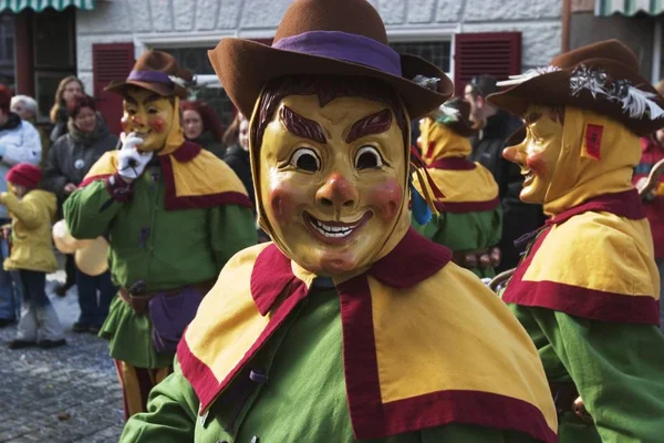 Karnevalsparad Isny Allgu Narrenzunft Schalk Vom Staig Fronreute Tyskland — Stockfoto