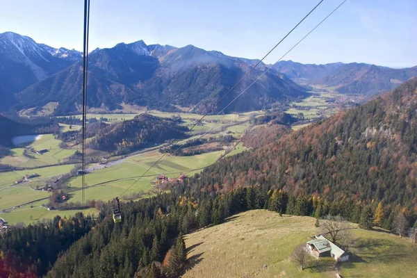 Vista Teleférico Montanha Wendelstein Baviera — Fotografia de Stock