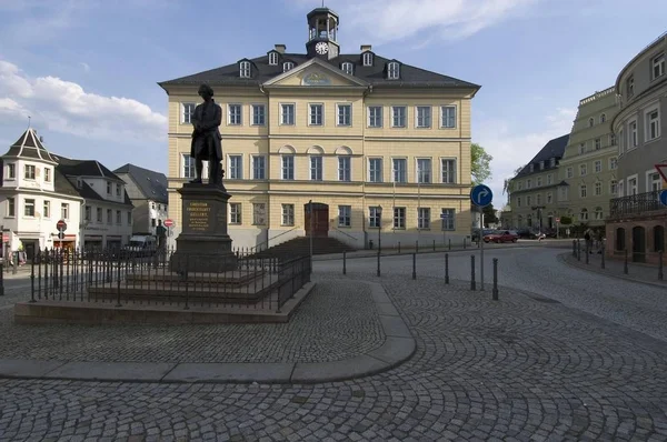 Hainichen Sassonia Germania Municipio 1837 — Foto Stock