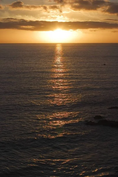 Blick Auf Den Sonnenuntergang Meer Madeira — Stockfoto