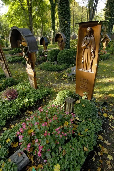 Tumbas Cementerio Oriental Munich Baviera Alemania — Foto de Stock