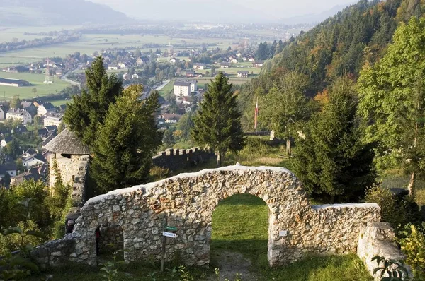 Ruine Wolkenstein Près Wrschach Woerschach Dans Vallée Enns Steiermark Autriche — Photo