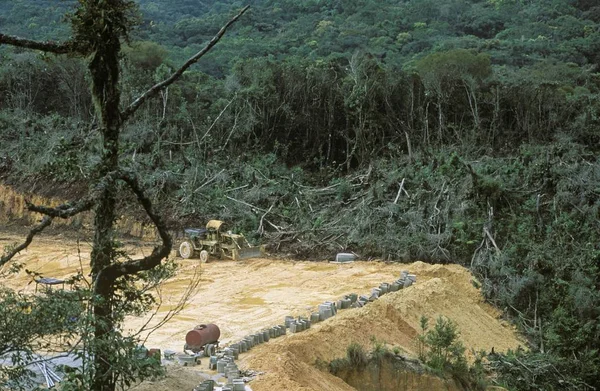 Sitio Construcción Selva Tropical Cameron Highlands Malasia — Foto de Stock