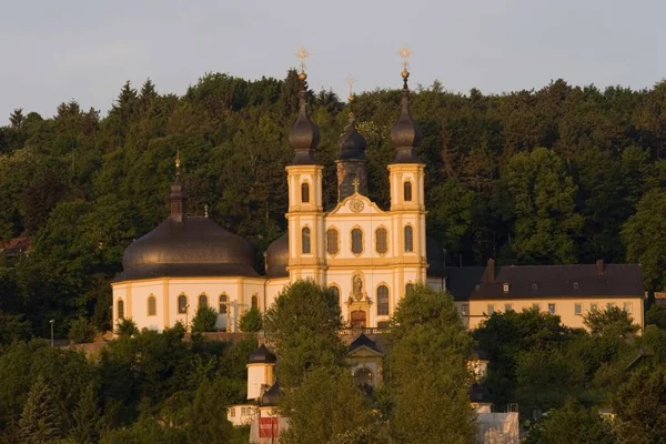 Kościół Pielgrzymkowy Kppele Przez Balthasar Neumann Wrzburg Frankonia Niemcy Bavaria — Zdjęcie stockowe