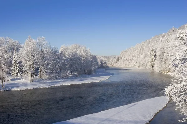 Rivière Isar Bad Toelz Haute Bavière Allemagne — Photo