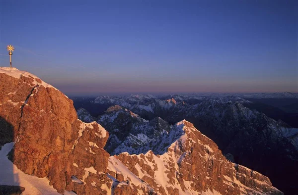 ツークシュピッツェ ドイツ バイエルン州で最も高い山 — ストック写真