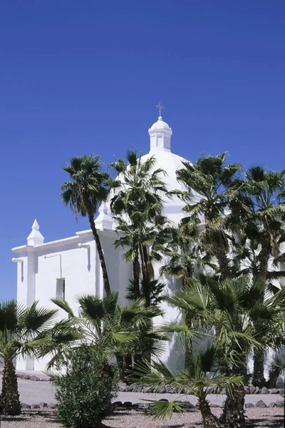 Pohled Kostel Usa Arizona Ajo — Stock fotografie