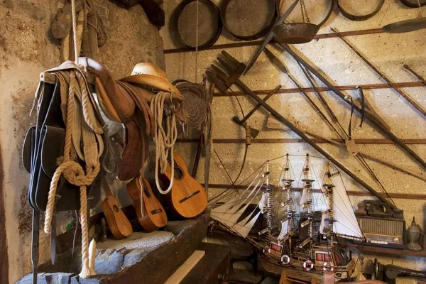 Gitary Pokoju Drewnianą Rzeczy — Zdjęcie stockowe