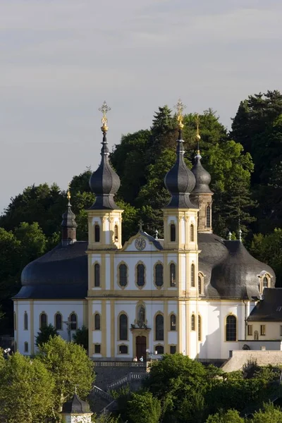 Kościół Pielgrzymkowy Maria Kppele Przez Balthasar Neumann Wrzburg Frankonii Bavaria — Zdjęcie stockowe