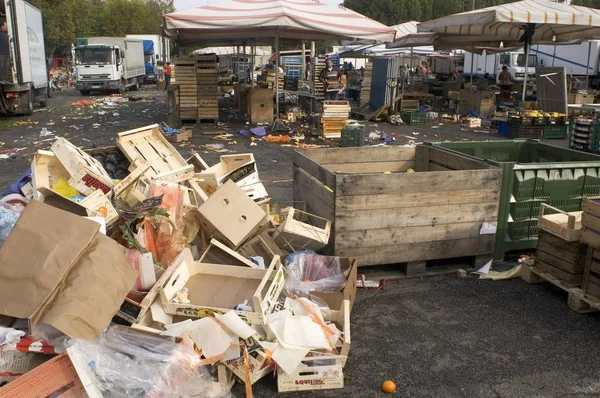 Asti Piedmont Piemonte Italy Rubbish Green Market — Stock Photo, Image