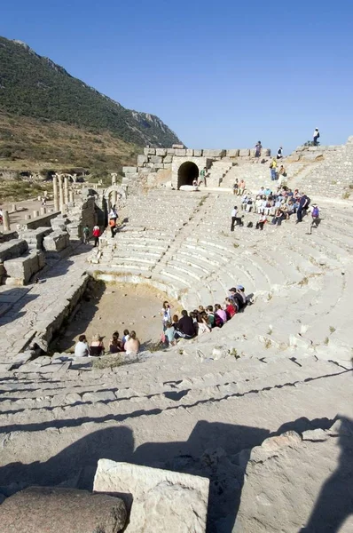 Turkey Ephesus Excavation Odeion Former City Hall Places 1400 Observers — Stock Photo, Image