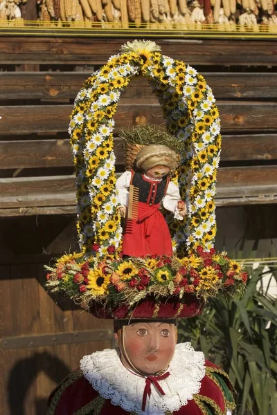 カーニバルの伝統 Telfer Schleicherlaufen Telfs チロル オーストリア — ストック写真