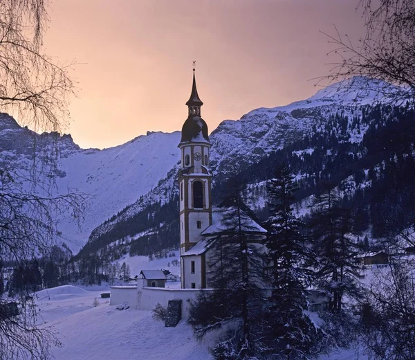 Kyrkan Gscnitztal Tyrolen Österrike — Stockfoto